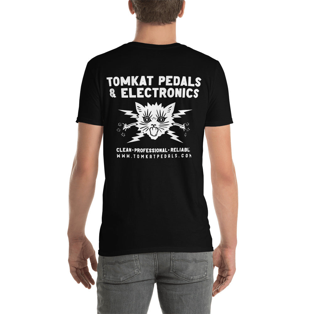 TOMKAT Double Sided Cat Contractor T-Shirt - BLACK