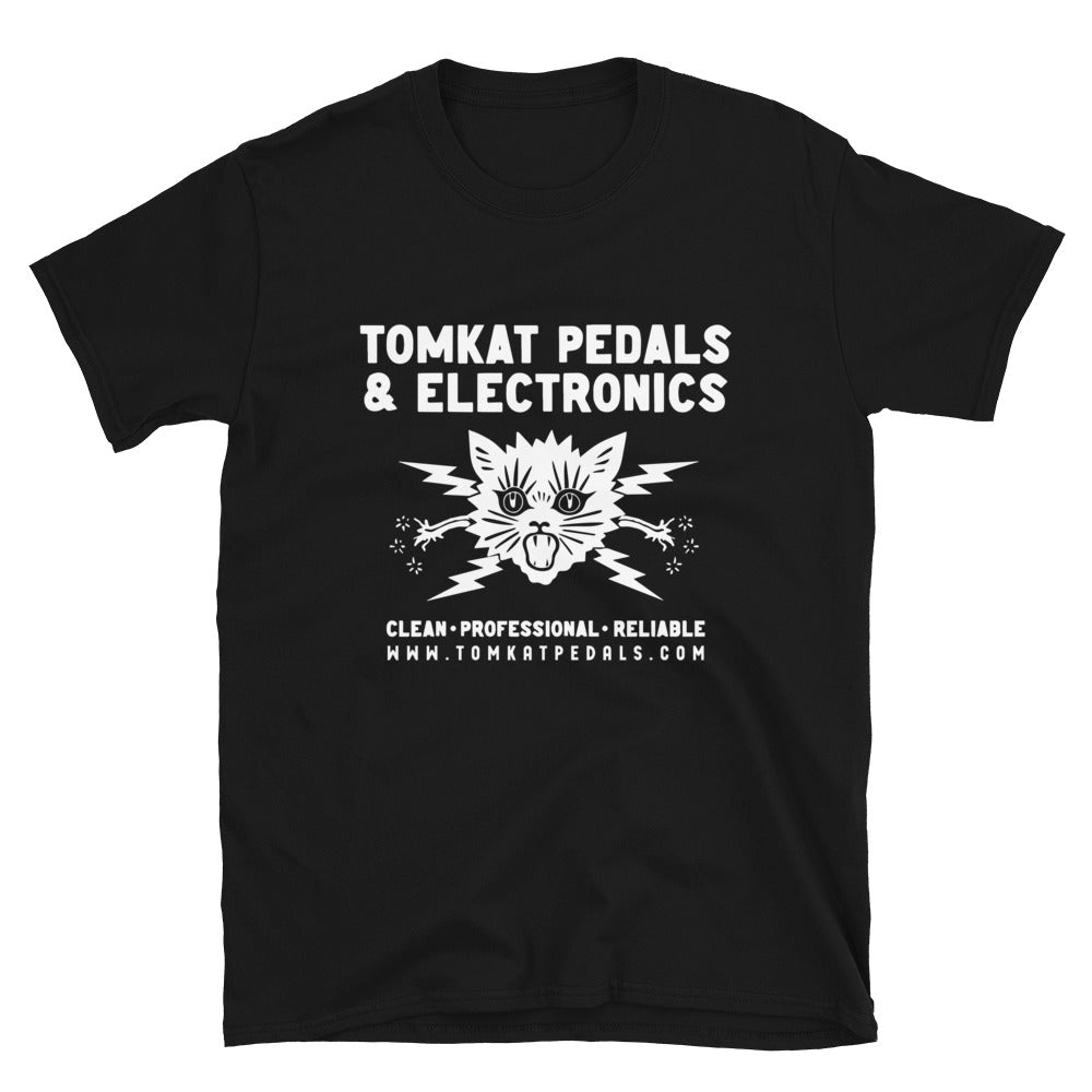 TOMKAT Crazy Cat Contractor T-Shirt - BLACK