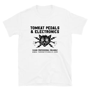 TOMKAT Crazy Cat Contractor T-Shirt - WHITE